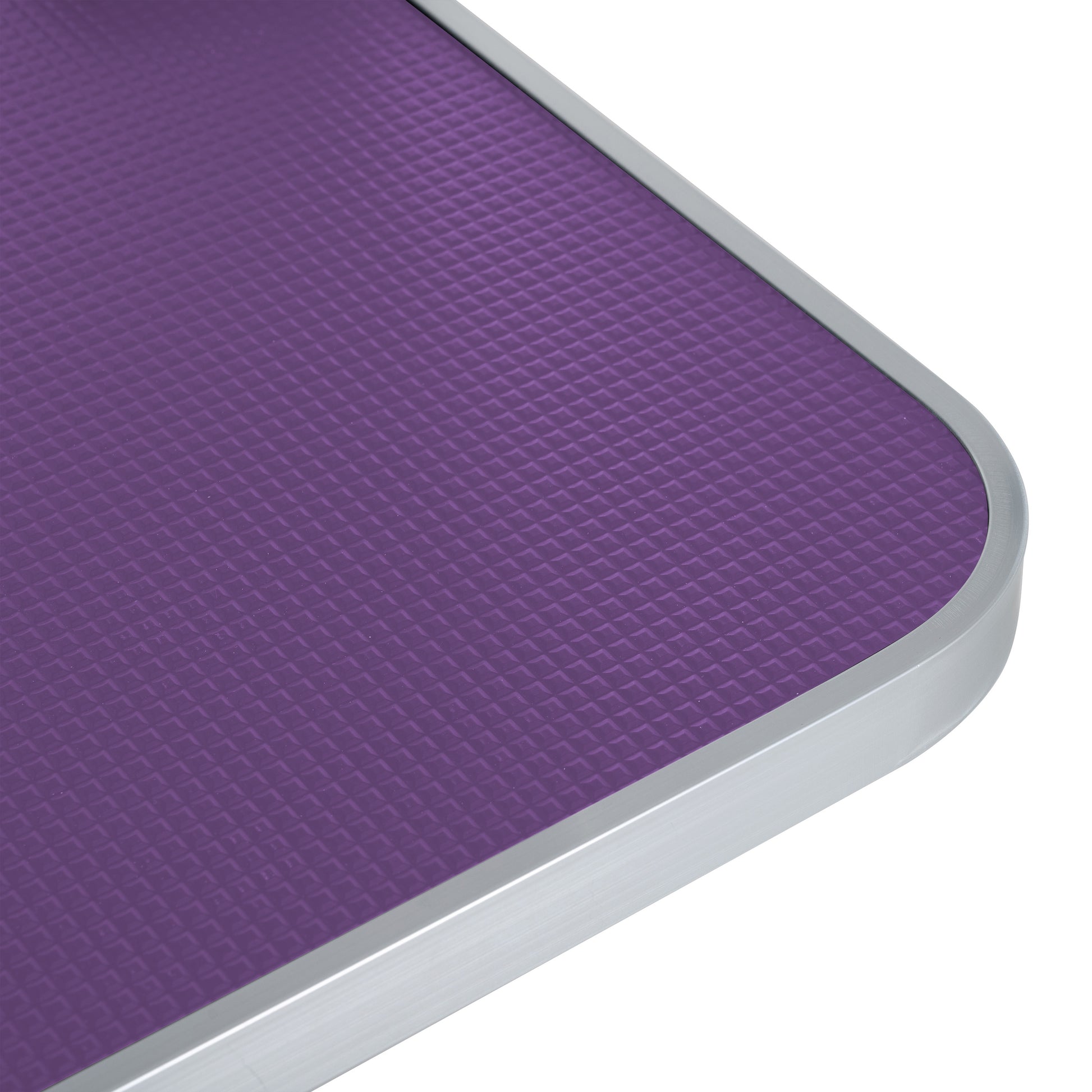 46" Folding Dog Pet Grooming Table Stainless Steel Frame Rubber Mat On Board With Adjustable Arm And Clamps Pet Dog Cat Grooming Table Purple Color Purple Rubber Stainless Steel