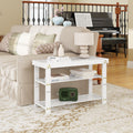 Bamboo Shoe Bench, 3 Tier Shoe Rack, Entryway Bench With Cushion And Adjustable Shelves, Shoe Rack For Entryway, Hallway, Mudroom And Living Room, White White Bamboo