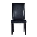 Verano Side Chair Set Of 2 Black Black Wood