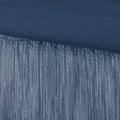 7 Piece Printed Seersucker Comforter Set Navy Cal King California King Navy Microfiber