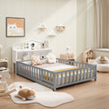 Headboards For Full Size Montessori Floor Bed White,Freely Collocation White Mdf