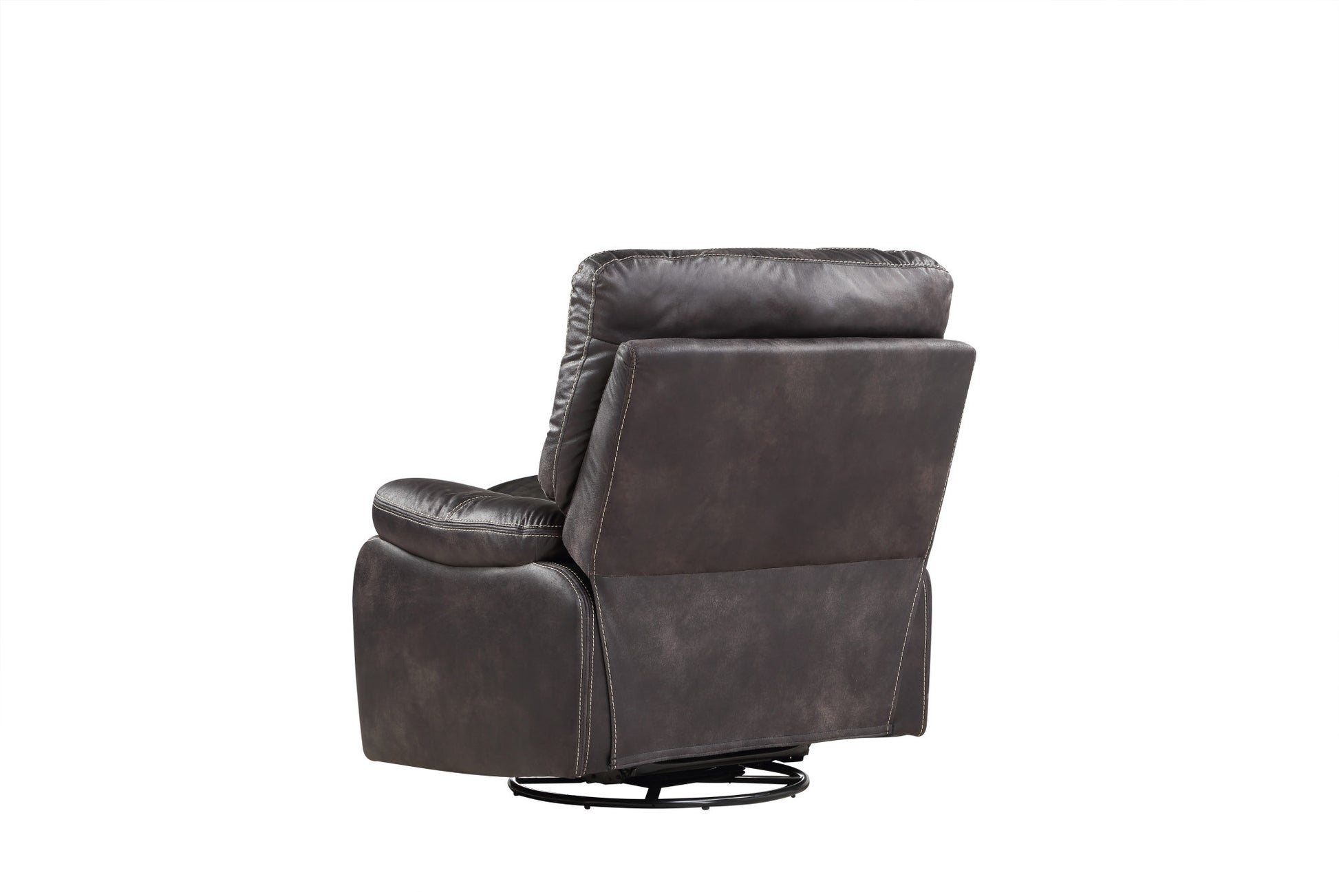 Hooper Gray Swivel Gliding Recliner Gray Foam Engineered Wood
