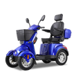 Xl3D4L Electric Mobility Recreational Travel Scooter For Adults,Mobility Scooters For Seniors, 4 Wheel Powered Mobility Scooters Blue Abs Pc Abs Pc