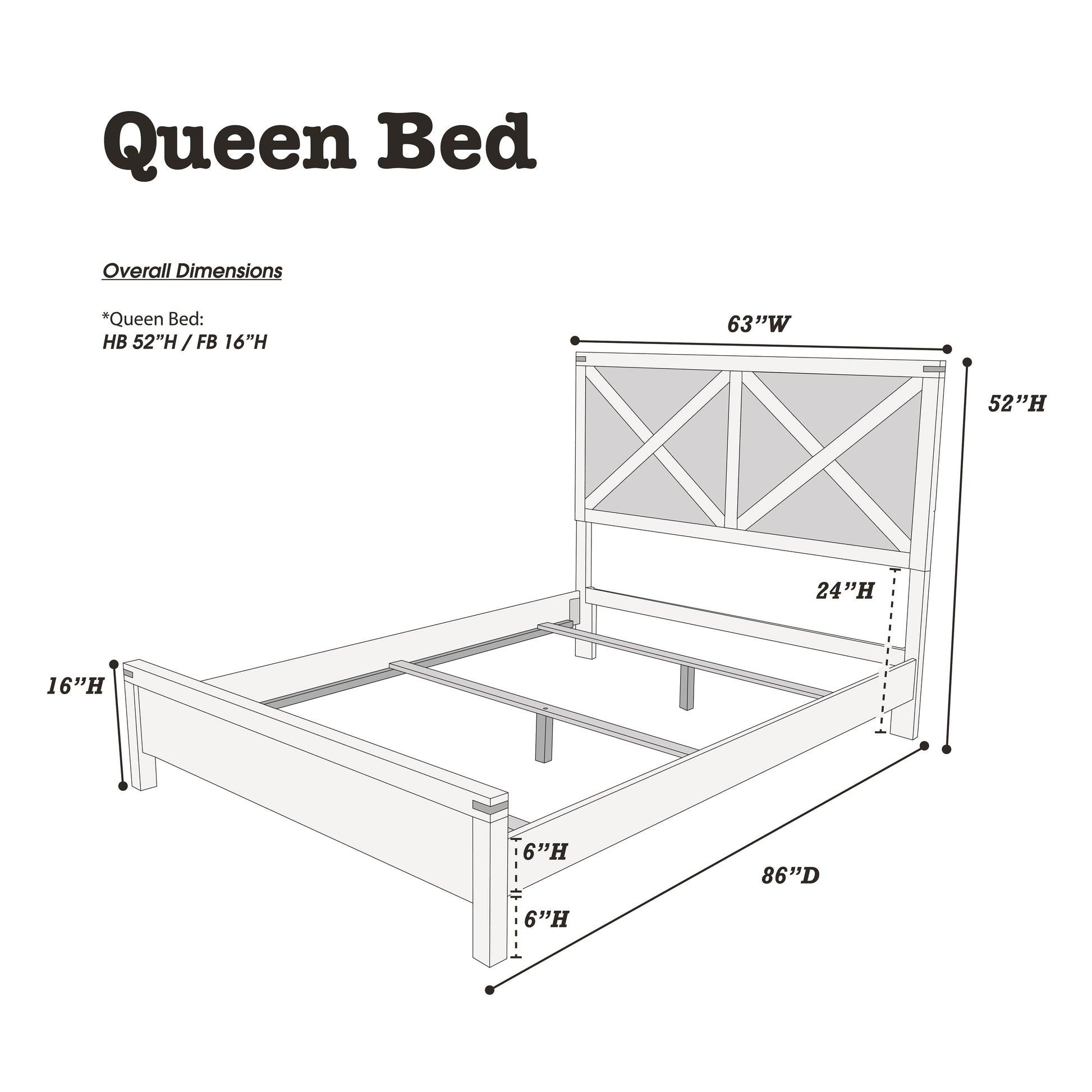 Rustic Contemporary Espresso 1Pc Queen Size Bed Wooden X Design Hb Unique Look Bedroom Furniture Box Spring Required Queen Espresso Espresso Wood Bedroom Contemporary,Modern,Transitional Rubberwood