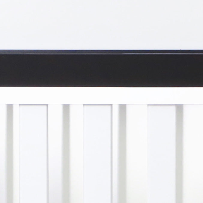Wooster Toddler Rail In Black And White Black Wood
