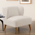 Veda Boucle Accent Chair Milky White White Foam Boucle