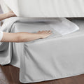 Wrap Around Adjustable Bedskirt Grey One Size Grey Microfiber