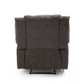 Massage Recliner Brown Fabric