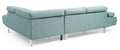 Riveredge G453 Sc Sectional Without Ottoman Teal Teal Foam Fabric 3 Seat