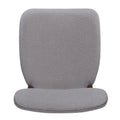Chair Set Of 2 Light Gray Fabric