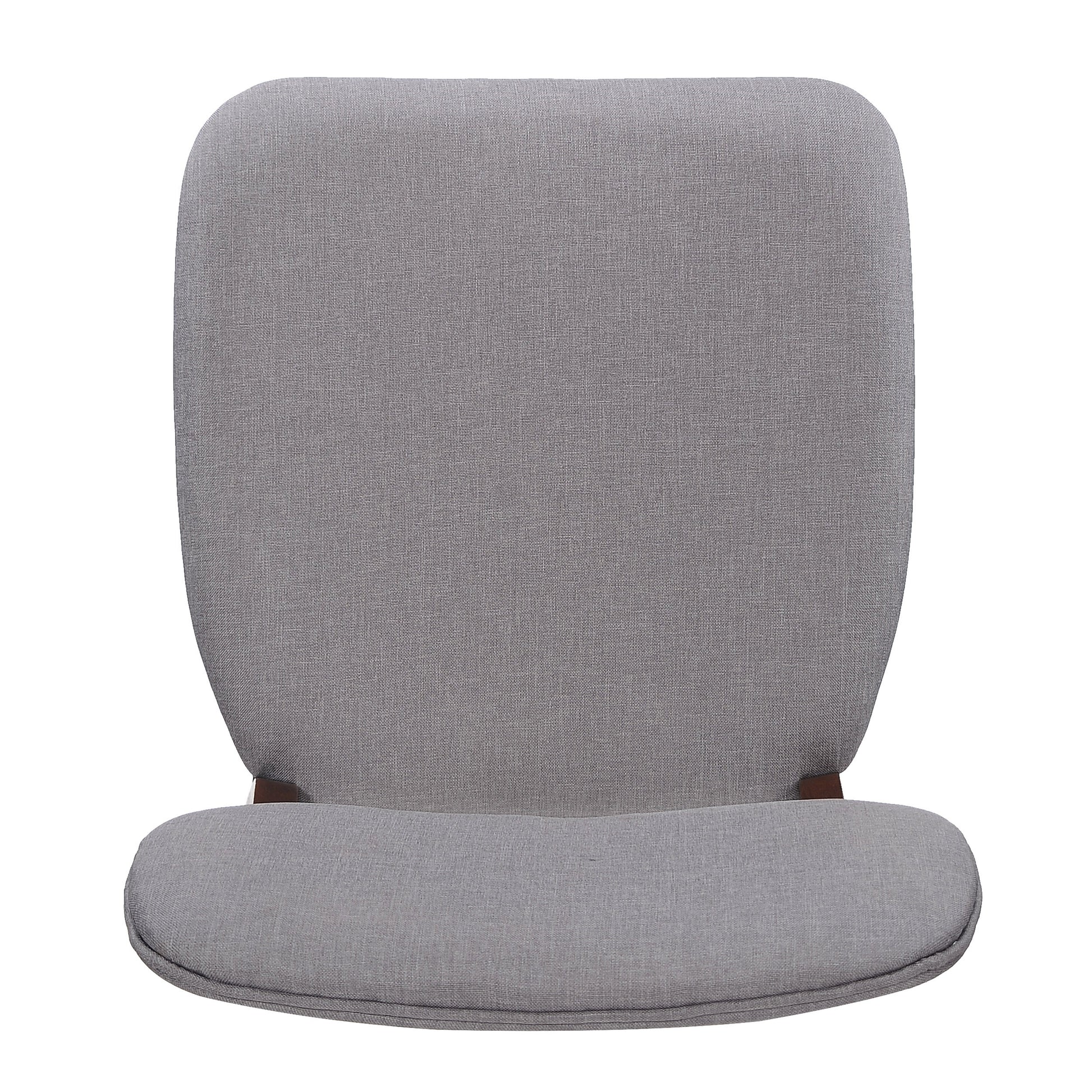 Chair Set Of 2 Light Gray Fabric