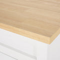 Kitchen Cart White Wood