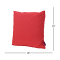 Coronado Square Pillow Set Of 2 Red Fabric