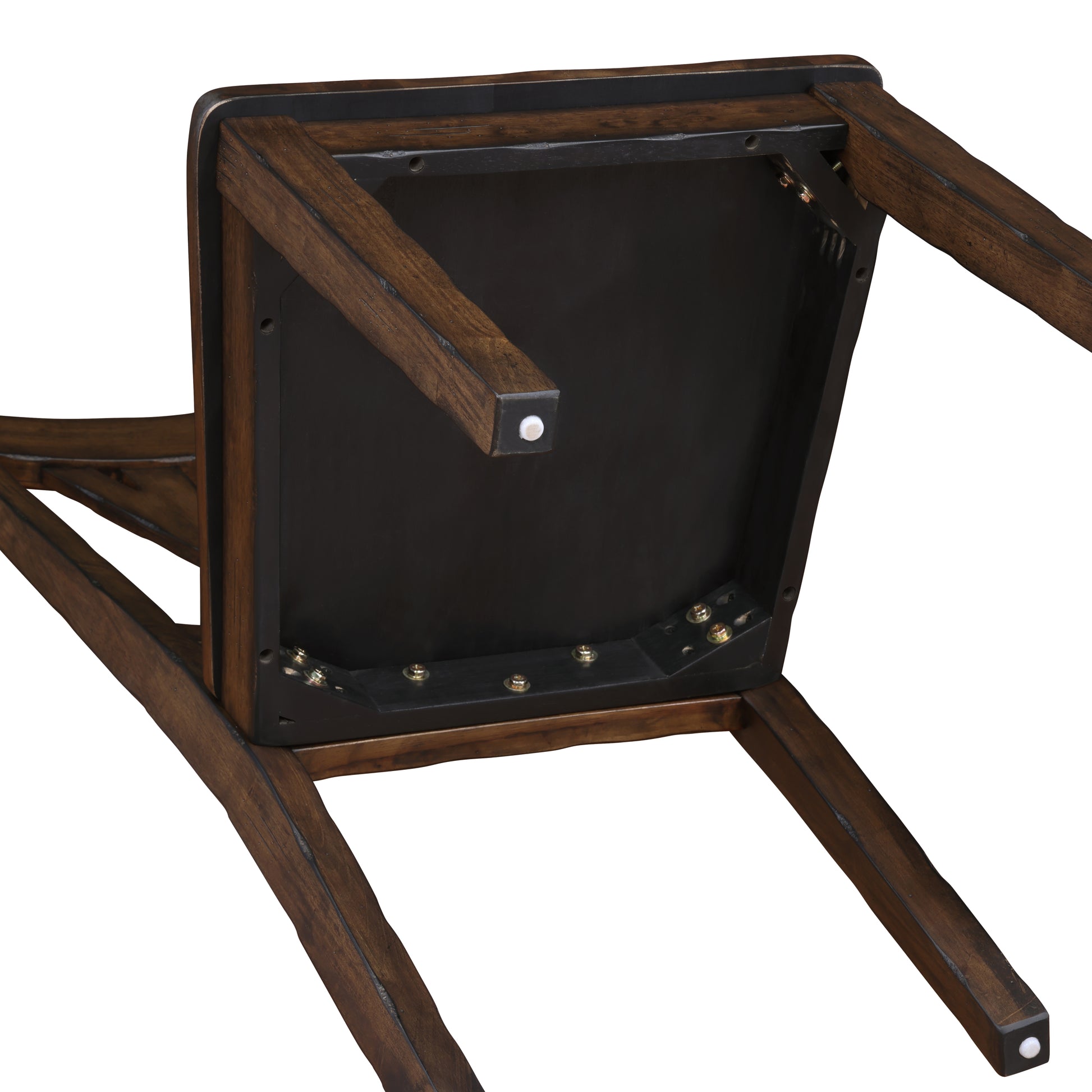 Auburn Side Chair Set Of 2 Dark Brown Dark Brown Wood