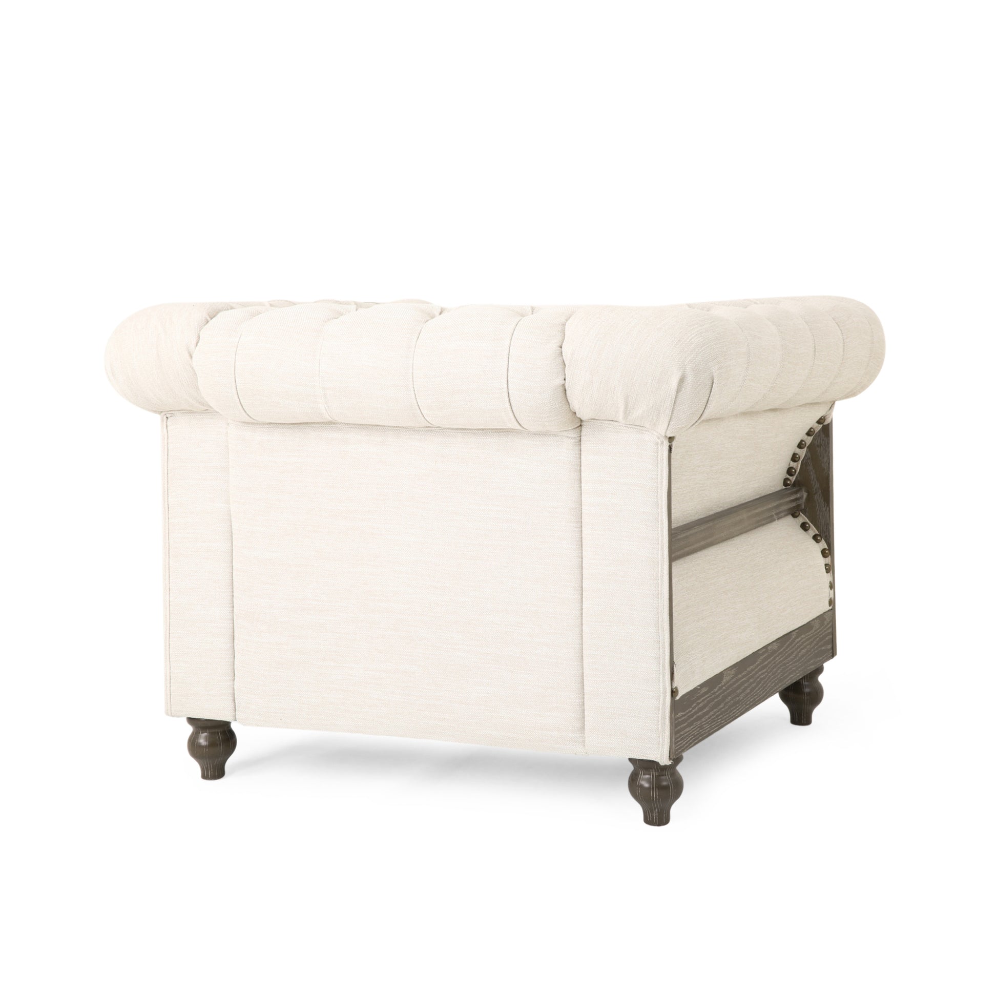 Club Chair Beige Fabric