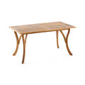 Hermosa 59 Inch Rectangular Wood Table Teak Acacia Wood