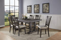 Napa 7 Piece Dining Set Dark Brown Dark Brown Wood