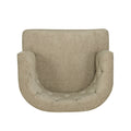 Accent Chair Beige Fabric