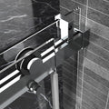 Top Rail Only, Stainless Steel Top Track With Buffer For Shower Door, 24D01P02 60Chx Chrome Stainless Steel