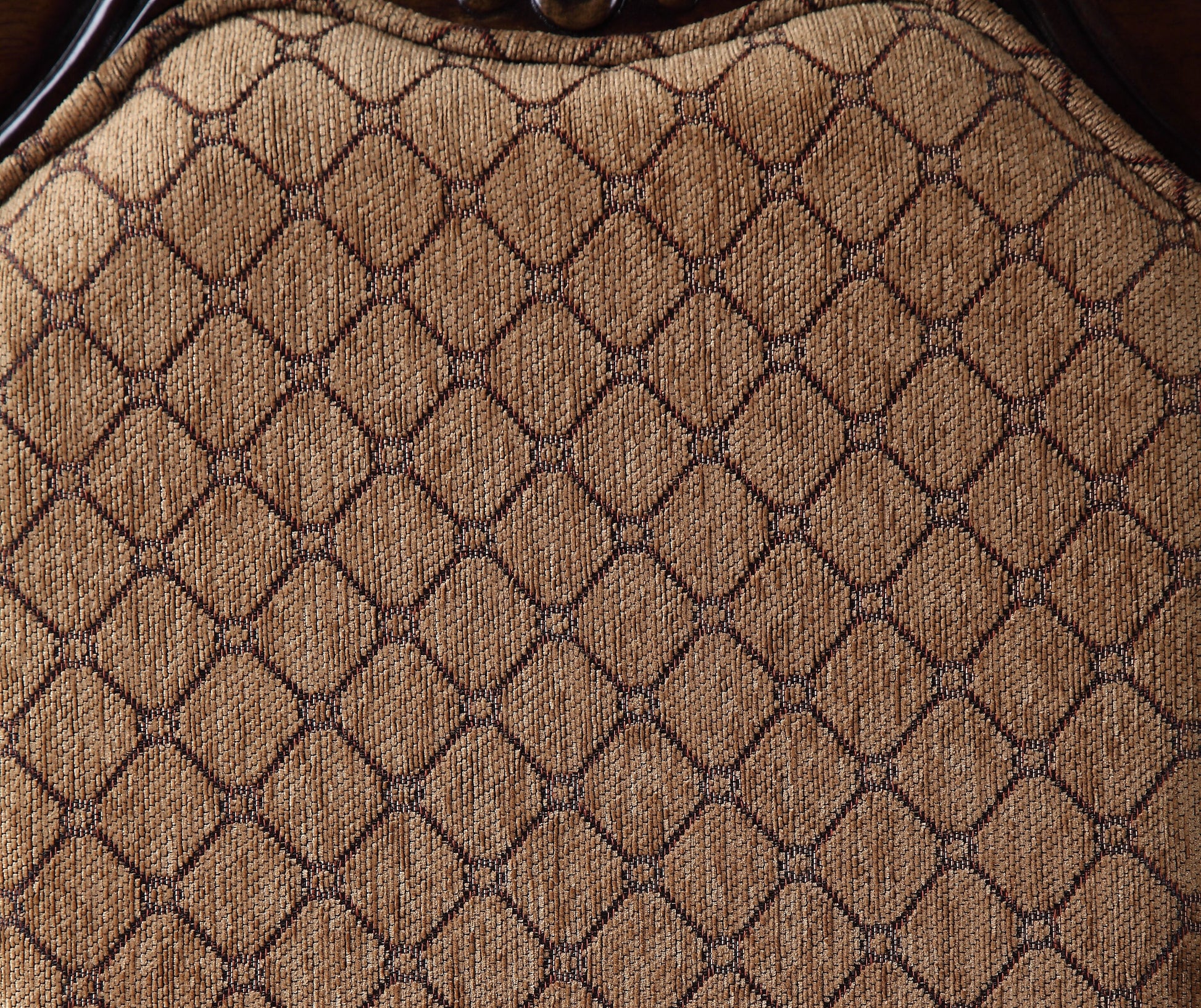 Chateau De Ville Side Chair Set 2 , Fabric & Espresso 64077A Espresso Upholstered