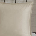 7 Piece Printed Seersucker Comforter Set With Throw Blanket Taupe Blush King Cal King Multicolor Polyester