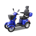 Xl3D4L Electric Mobility Recreational Travel Scooter For Adults,Mobility Scooters For Seniors, 4 Wheel Powered Mobility Scooters Blue Abs Pc Abs Pc