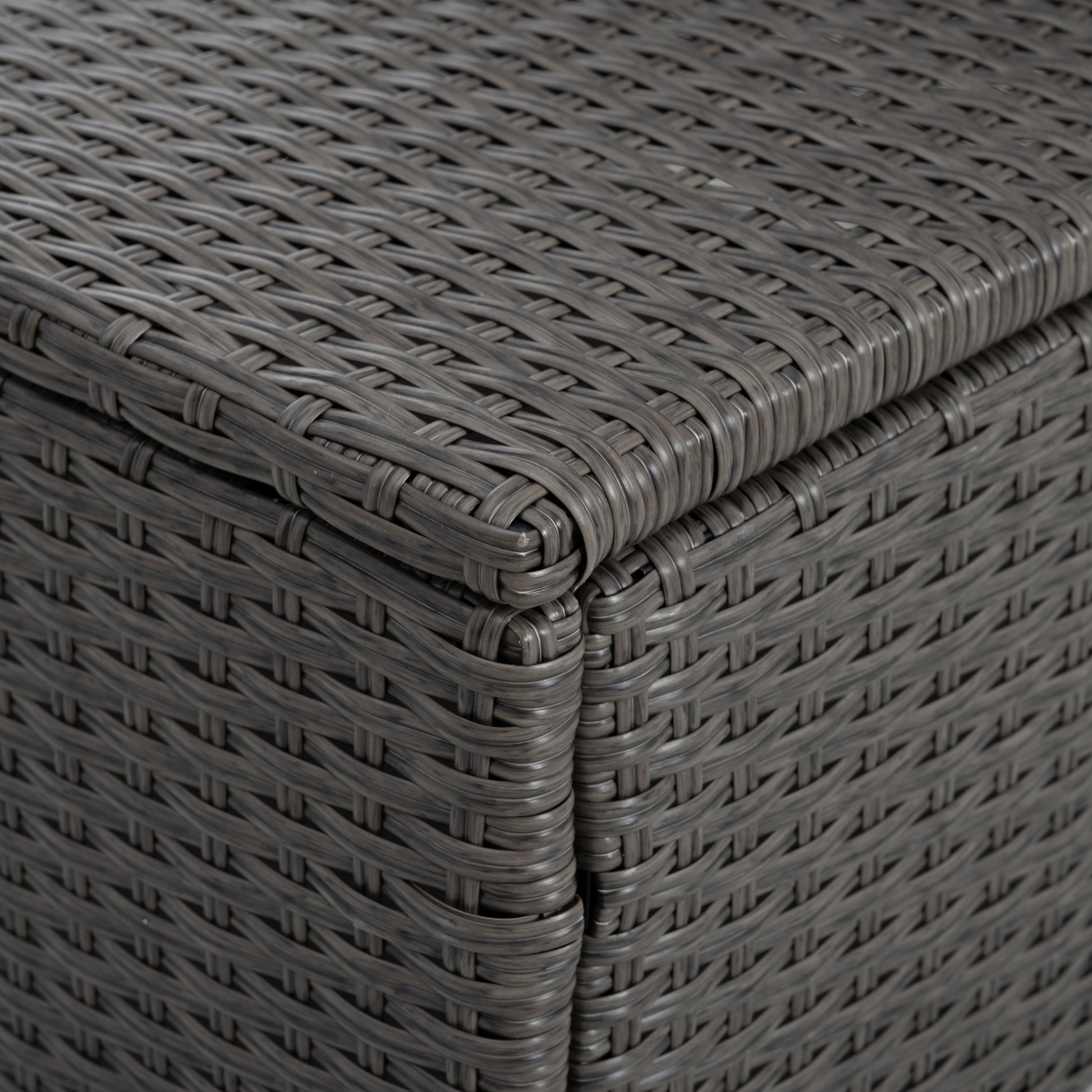 Patio Furniture, Outdoor Furniture, Seasonal Pe Wicker Furniture,7 Pcs Set Wicker Furniture With Lounger Sofa Yes Dark Gray Seats 6 Pe Rattan Iron Waterproof Fabric