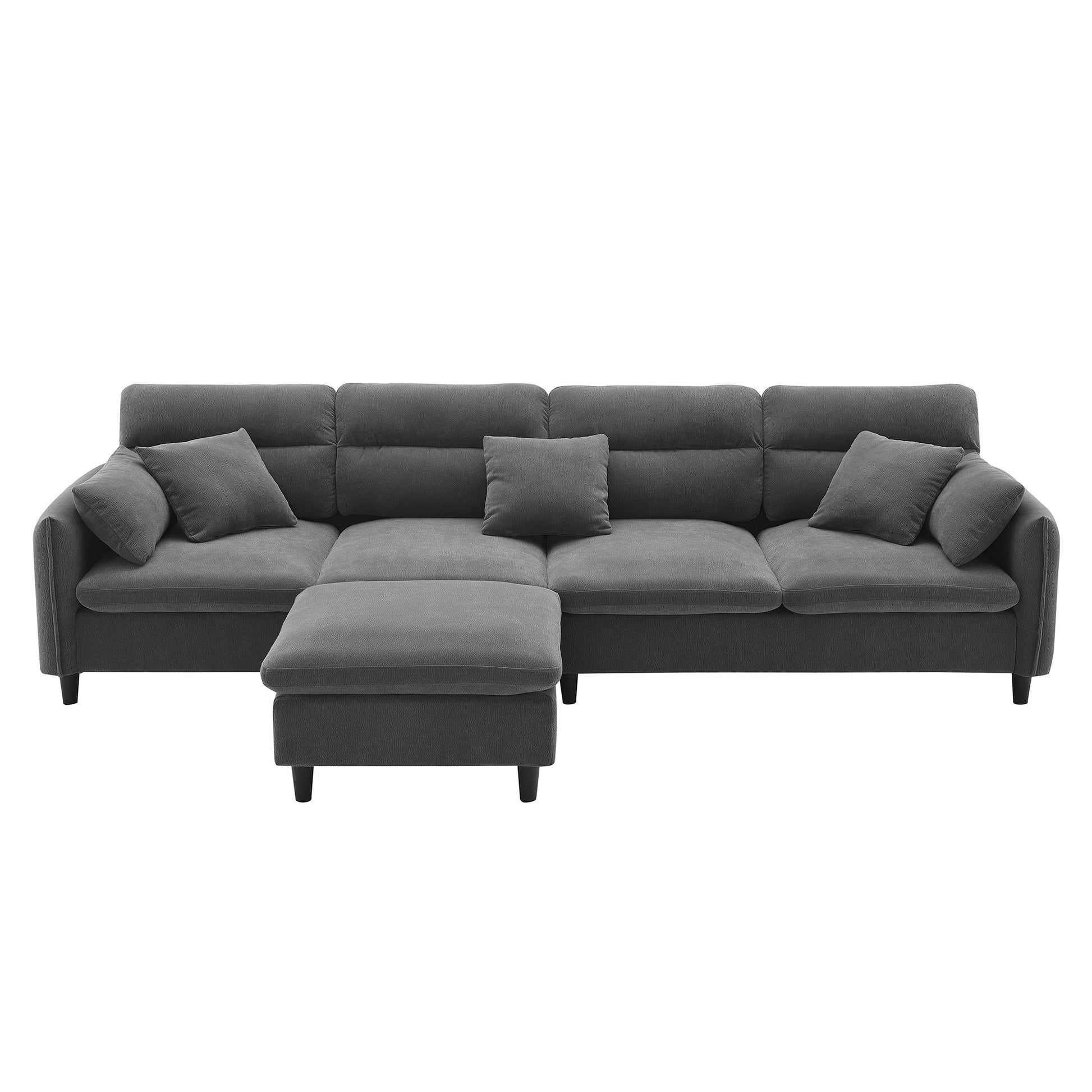 5003E Package Gray Chenille 1 Seat