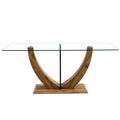 Modern Minimalist Rectangular Glass Table With 0.39