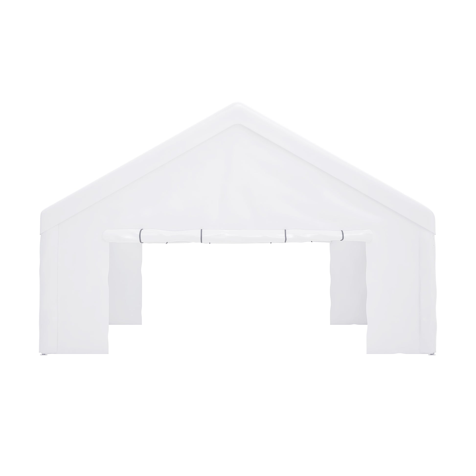 20X20Ft Party Tent Heavy Duty, Large Wedding Event Shelters With 2 Storage Bags & Removable Sidewalls, Outdoor Canopy Gazebo Commercial Tents For Parties Carport Camping Garden Patio White Metal