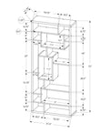 Bookshelf, Bookcase, Etagere, 72