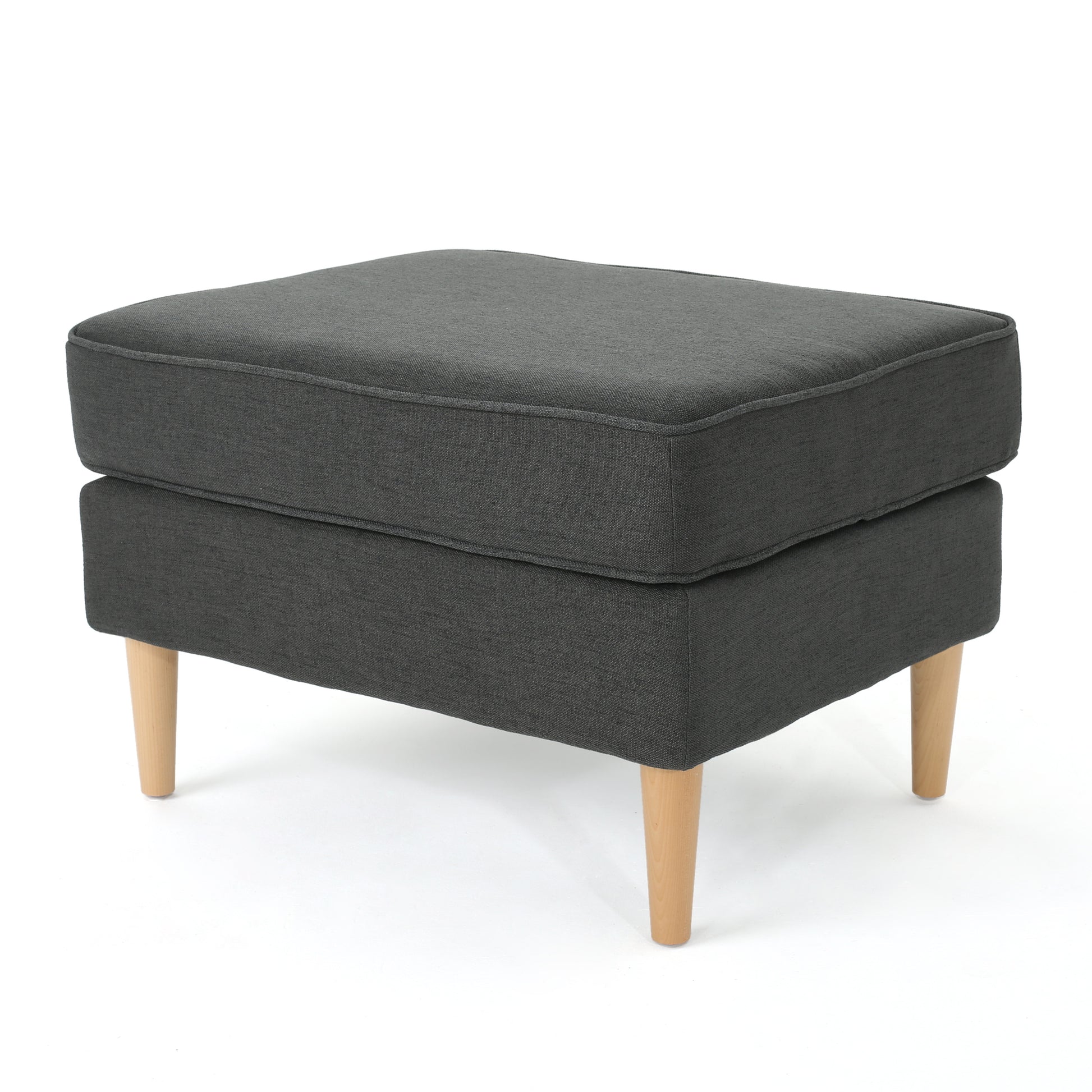 Ottoman Dark Gray Fabric