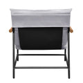 Modern Accent Chair, Living Room Reading Chair With Sturdy Metal Frame Grey Primary Living Space Casual Foam Metal