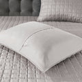 8 Piece Comforter And Quilt Set Collection Grey King Cal King King Grey Polyester
