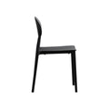 Westlake Injection Molding Pp Chair Set Of 2 Black Polypropylene