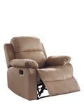Brown Recliner With Pillow Top Arm Brown Microfiber Manual Handle Metal Primary Living Space Tight Back Handle Pillow Top Arms Wood Fabric