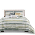 6 Piece Printed Quilt Set With Throw Pillows Yellow Full Queen Full Yellow Cotton