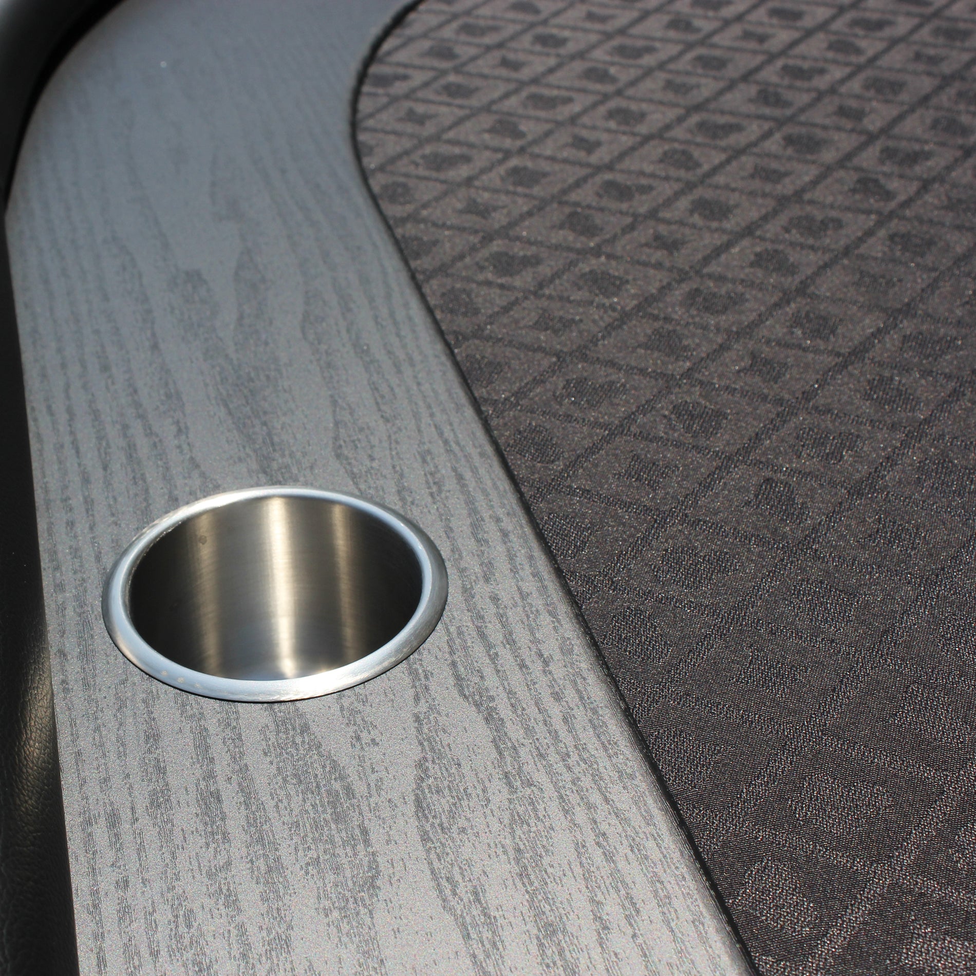 96" Poker Table 10 Player For Casino Game Texas Holdem Elite Oval Black Waterproof Felt With Racetrack Black Primary Living Space Modern Wood