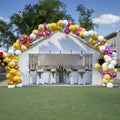 20X40Ft Party Tent Heavy Duty, Large Wedding Event Shelters With 3 Carry Bags & Removable Sidewalls, Outdoor Canopy Gazebo Commercial Tents For Parties Carport Camping Garden Patio White Metal