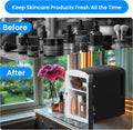 6L Portable Mini Fridge With Observation Window, Warmer And Cooler 9 Cans Compact Refrigerator, 100% Freon Free & Eco Friendly, 6 L, Black Black Polypropylene