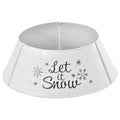 Homcom Christmas Tree Collar, Steel Tree Ring Skirt, Home Xmas Decoration For Christmas Tree, 26
