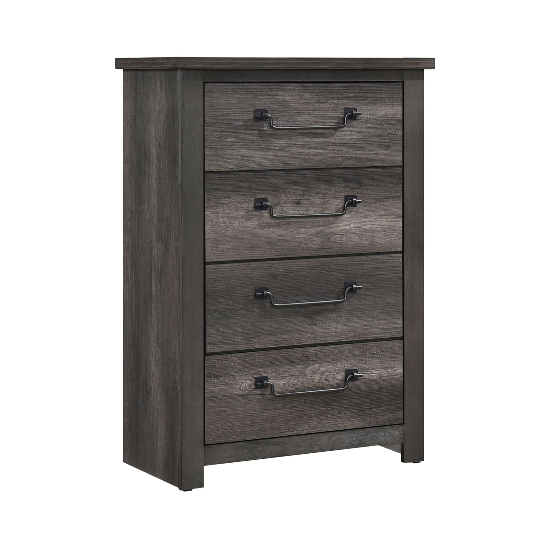 Gray Finish 4 Drawers Storage Chest 1Pc Wooden Furniture Traditional Design Gray Wood