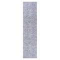 Area Rug, Washable Rug, Low Pile, Non Slip, Non Shedding, Foldable, Kid & Pet Friendly Area Rugs For Living Room, Bedroom, Kitchen, Dining Room Rug Perfect Gifts, Blue Cream, 2'6'' X 10' Blue Cream Chenille Polyester