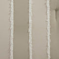 3 Piece Striped Cotton Comforter Set Taupe King Cal King Taupe Cotton