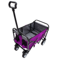 Minimeetall Strapcollapsible Foldable Wagon Cart With Strapping System Beach Wagonutility Cartutility Wagon Grocery Cart For Camping Shopping Sports Gardeing Fishing Supports 225Lbs Purple Purple
