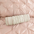 7 Piece Tufted Comforter Set Blush Full Full Blush Polyester