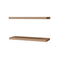 Iva Floating Shelf In Melamine X2, Pine Light Oak Primary Living Space Minimalist,Modern Particle Board Melamine