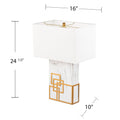 Loyden Table Lamp White Iron