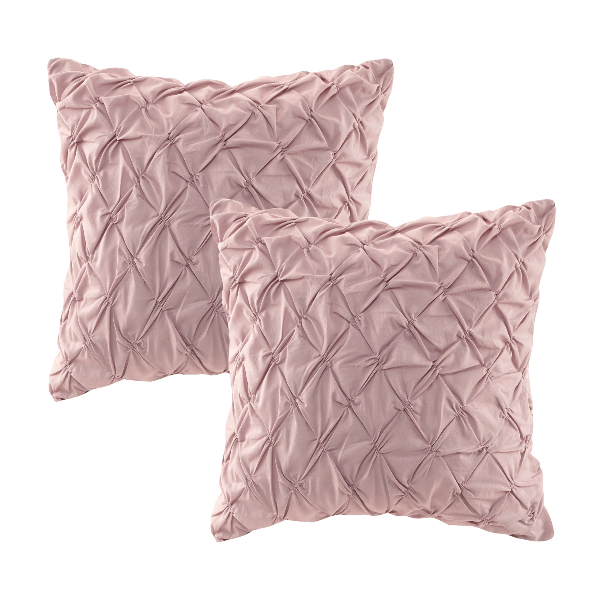 8 Piece Cotton Printed Comforter Set Blush Queen Queen Blush Polyester