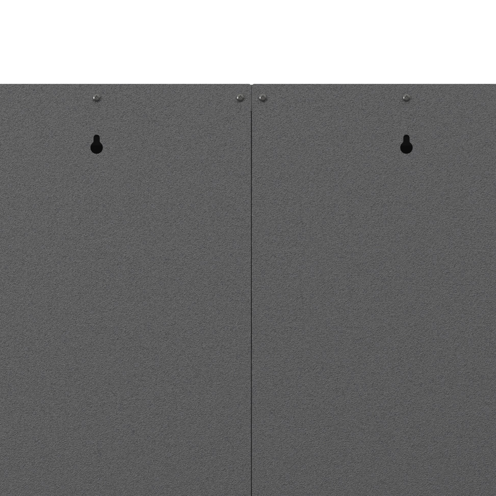 Metal Wall Mounted Tool Storage Cabinet With Locking Door And 1 Shelf 1 Opened Drawer For Garage Warehouse,Office,Assembly Required Black Gray Modern Metal